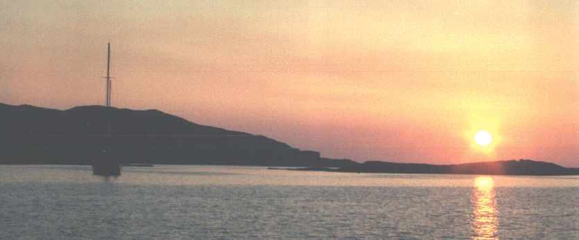 Sunset in West Loch Tarbert, Jura