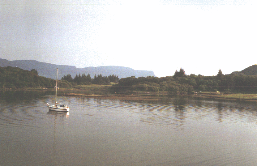 At anchor in Ulva Sound